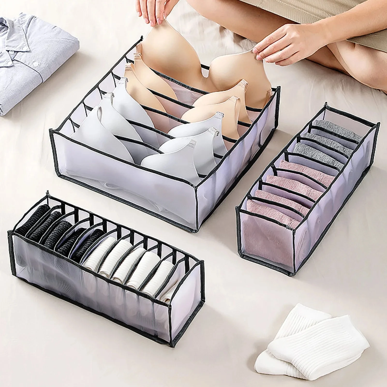 Jeans Organization Storage Box Closet Organizer Clothing Organization System Drawer Organizers Cabinet Pants Storage Organizer