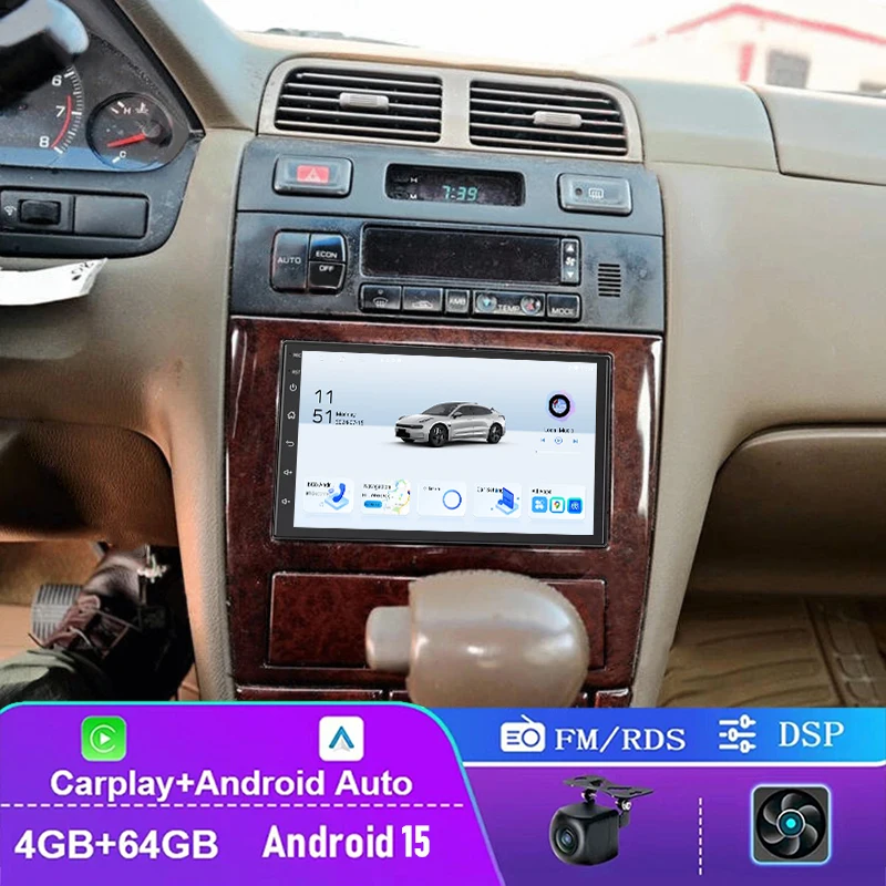 

4+64GB For Nissan Maxima 1995-1999 Car Radio Wireless Carplay Android 15 System Auto Head Unit Plug & Play