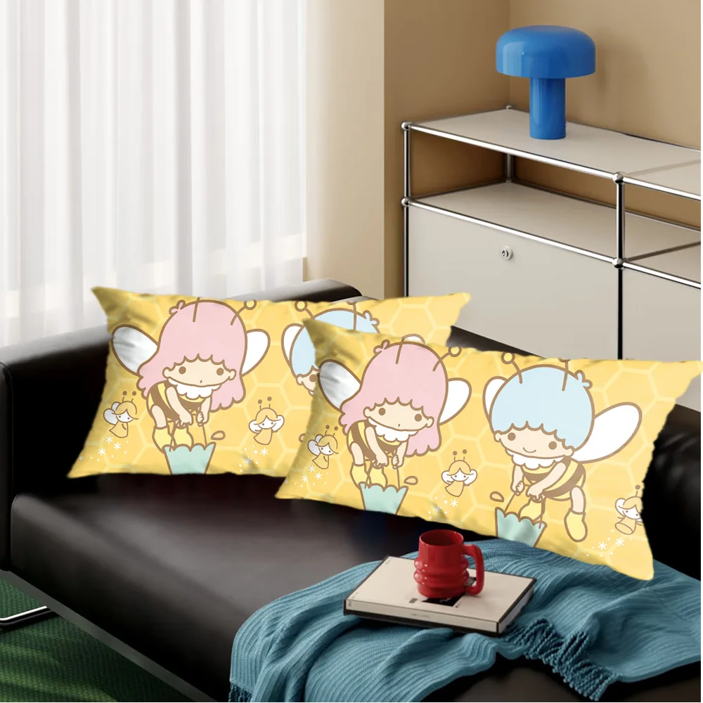 Dekorative Kissen Kawaii Little Twin Star Home und Dekoration Wohnzimmer Weihnachten Kissenbezug Zierkissen Nordic