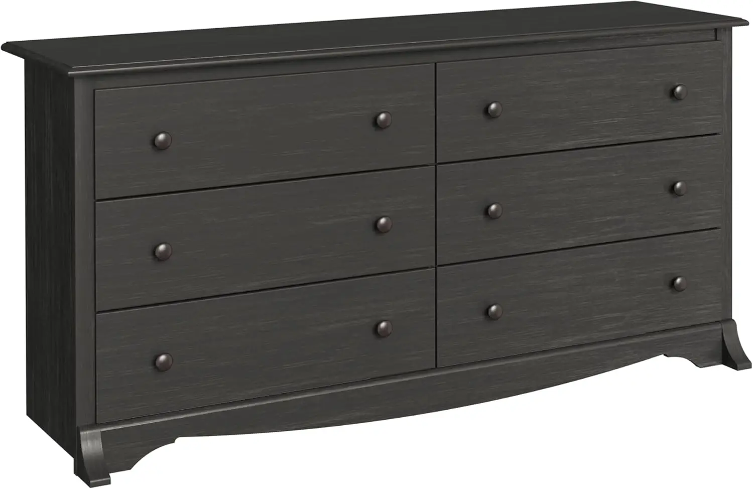 

Sonoma 6 Drawer Double Dresser for Bedroom, Wide Chest of Drawers, Traditional Bedroom Furniture, 16" D x 59" W x 29" H