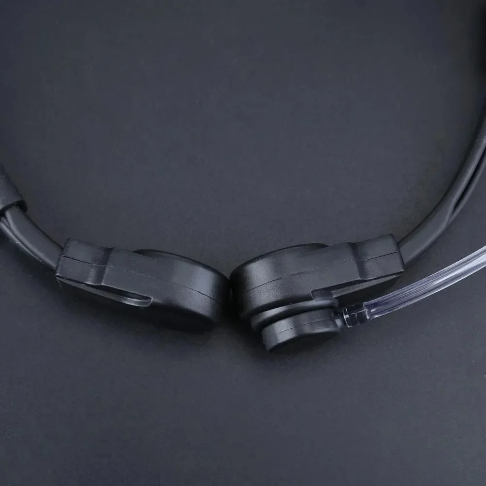 KEEPTOP nuevo micrófono de garganta ajustable de 3,5mm auricular de tubo acústico oculto con PTT de dedo para teléfono móvil