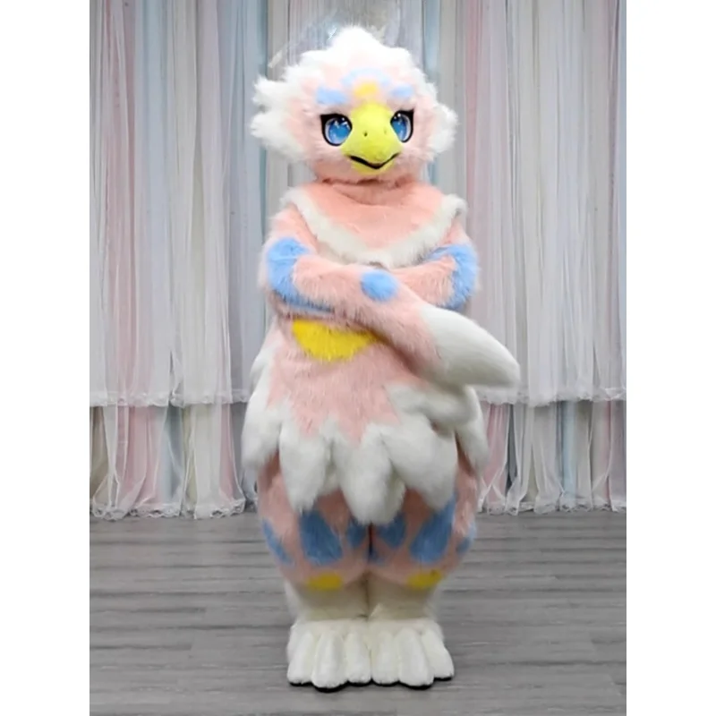 Cos Fursuit Kigurumi Furry Costume zampa testa Base Comiket Furry Animal Cat Beast Mask Bird Cosplay Costume mascotte bambole regalo