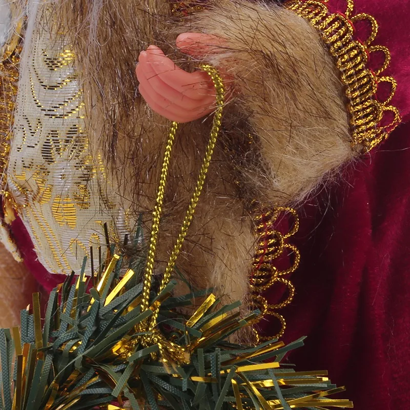 السنة الجديدة 2025 زينة عيد الميلاد للمنزل ارتفاع 30 سنتيمتر دمية سانتا كلوز هدايا الأطفال نافذة الحلي نافيداد