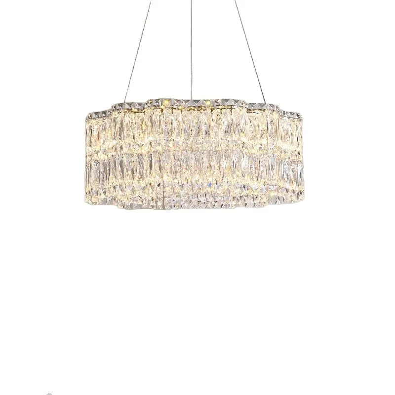 Crystal lamp ceiling lamp, living room main lamp, simple modern high-end atmospheric home restaurant