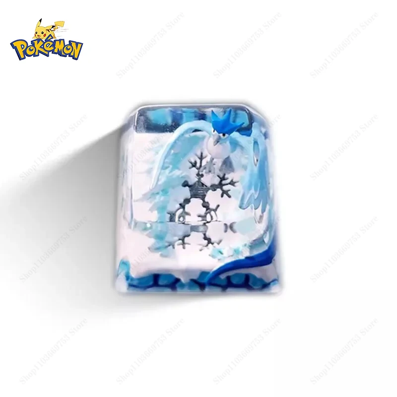 pokemon-anime-keycap-pikachu-articuno-personalizado-resina-transparente-estereoscopico-keycaps-para-teclado-mecanico-accesorios-regalo