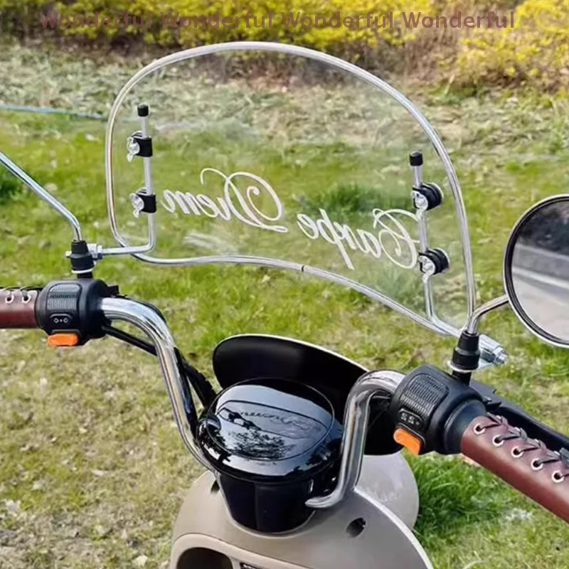 

Protective Front Screen Shield Wind Deflector For Roman Holiday Electric Moto