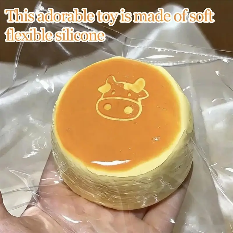 New Soft Rebound Cake Squishy Table Ornamnet Silicone Lifelike Dessert Stress Relief Home Decoration Kids & Adults Gift Craft