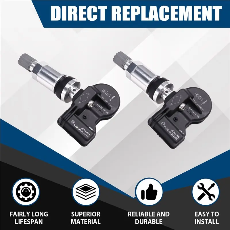 AEF2-4PCS TPMS Sensor Tire Pressure Monitoring Sensor 3641101AKN01A For Great Wall WEY Tank 300 Haval H5 F7 H6 JOLION 433MHZ