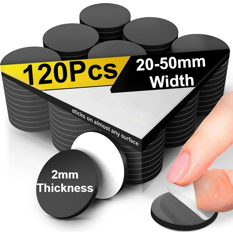 

120 шт. круглые гибкие магниты шириной 20-50 мм толщиной 2 мм с клейкой подложкой магнитные точки для доски наклейки на холодильник