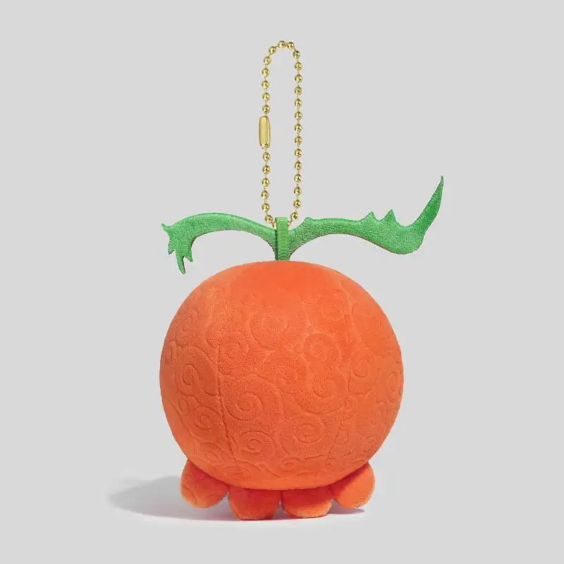 Uroczy Kreskówkowy Owoc Diabła z One Piece Gum-Gum Fruit Owoc Rewanżujący Się za Złocenie Pluszowa Lalka Brelok Zawieszka do Torby Zabawka Prezent
