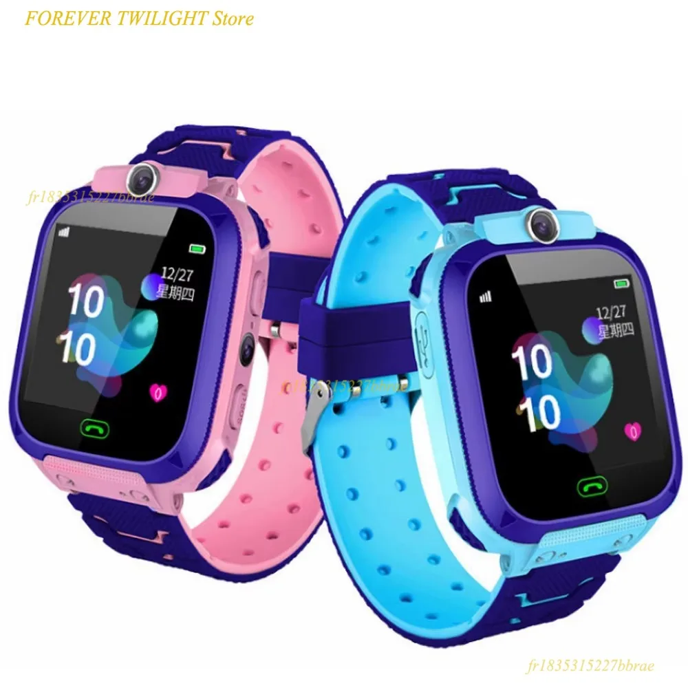 Montre connectée pour enfants étanche Q12 4G avec appels, SOS, caméra, carte SIM, montres pour enfants avec système de positionnement multifonctionnel