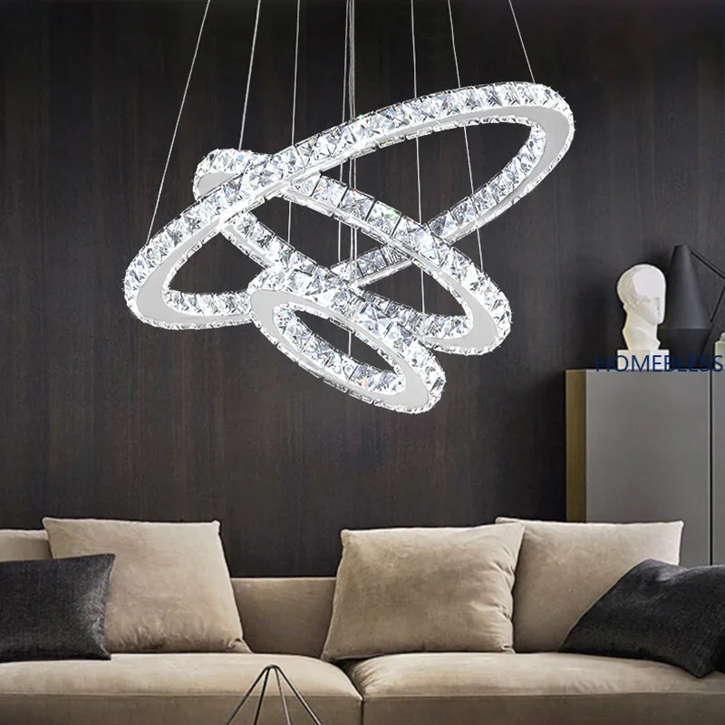 

Modern Lustre LED Crystal Chandelier Lighting Ceiling Chandeliers Light Lamparas De Techo Hanglamp Suspension Luminaire Lampen