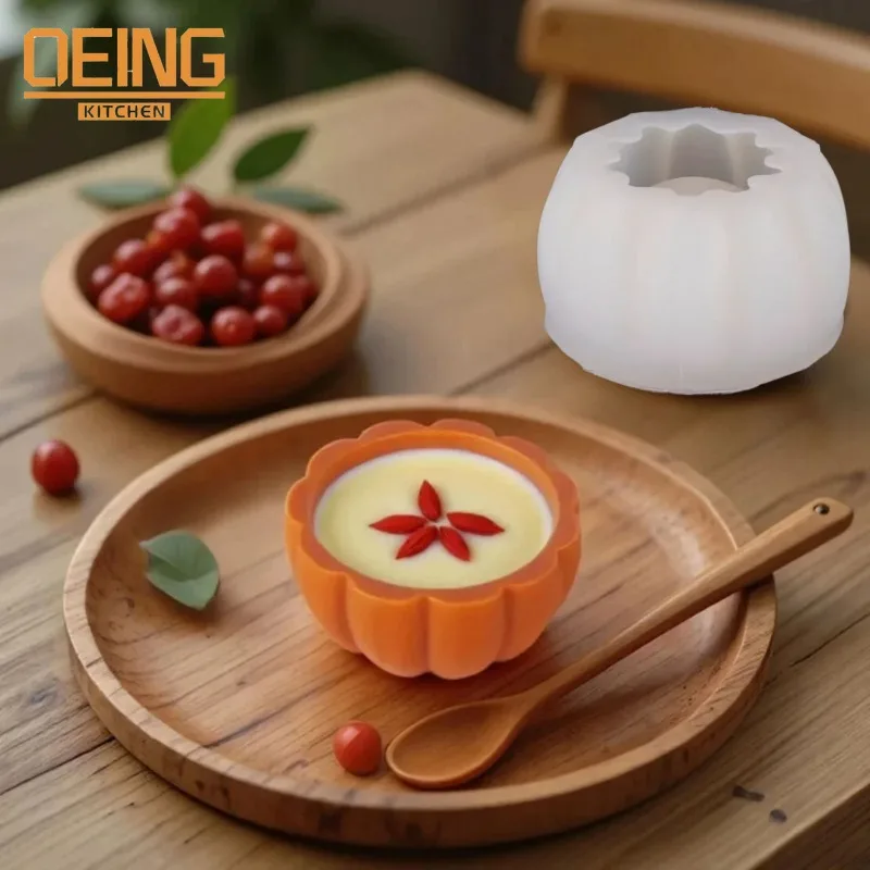 

Pumpkin Silicone Mold Baking Afternoon Tea Desserts Mousse Cake Pumpkin Pudding Jelly Decoration Mold Kitchen Silicone Bakeware