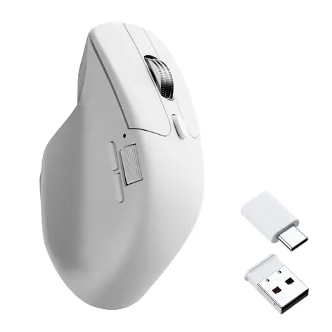 Keychron M6 Wireless Mouse All Silent Micro Switch PixArt 3950 Sensor 8K Polling Rate Dual Scrolling Modes