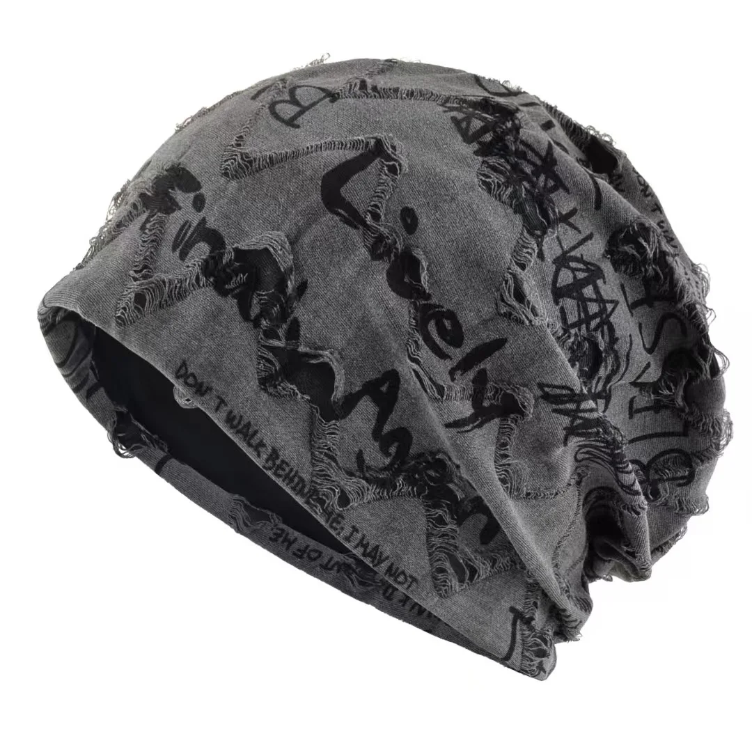 Couple Fall Winter Layered Hooded Hat, Solid Color Letter Print Outdoor Cold Weather Cap, Casual Headwear for Travel Daily Wear