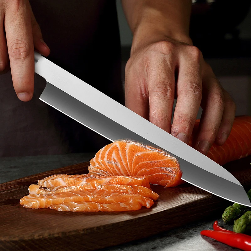 Japanese restaurant Professional for Cutting Fish knife Right hand knife Japan Sashimi Knife super sharp salmon cutting knife