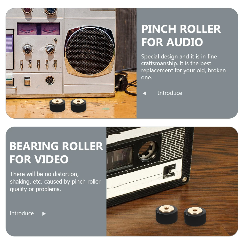 

Megaphone Tape Recorder Amplifier Cassette Copper Core Universal Pinch Roller Replacement Audio Parts Long Life for video