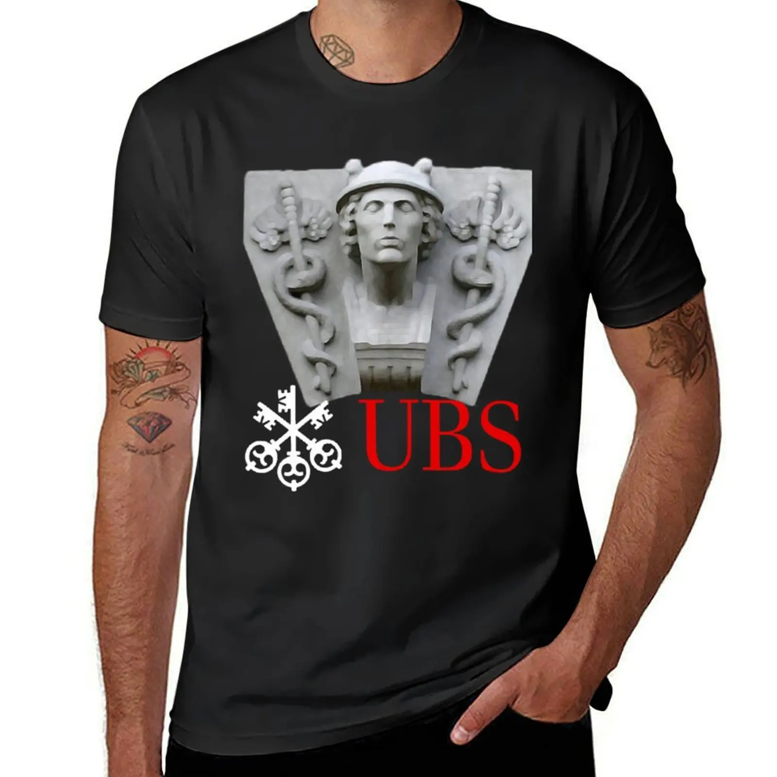 

UBS T-Shirt new edition Aesthetic clothing Short sleeve tee quick drying men clothes