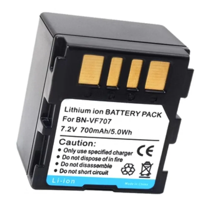 BN-VF707 Batería de cámara, cargador para JVC VF714 VF733 MG57 67 21 d350 Batería de alta calidad 7,2 V 700 mAh