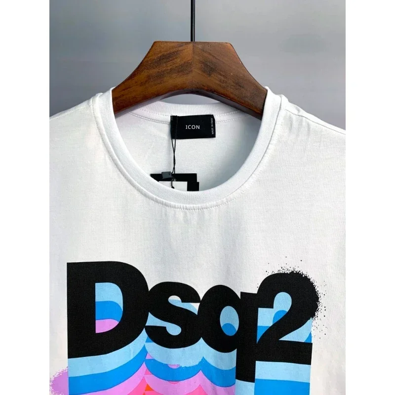 2024 Summer Hot Italy Brand Dsq2 Letter Men Casual ICON T-Shirt  Male T Shirt M L XL XXL XXXL