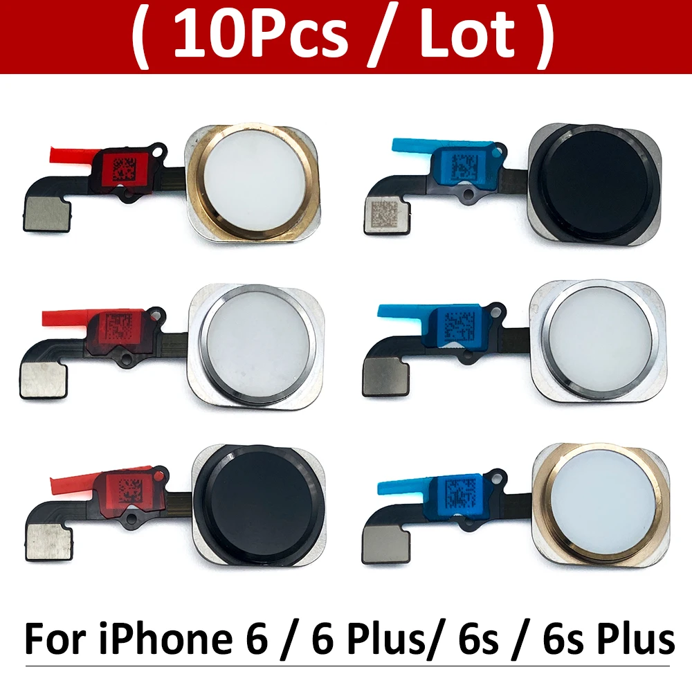 10Pcs/Lot, New Home Button Key Flex For iPhone 6 6G 6s Plus Universal Back Menu Keypad Return Function Solution