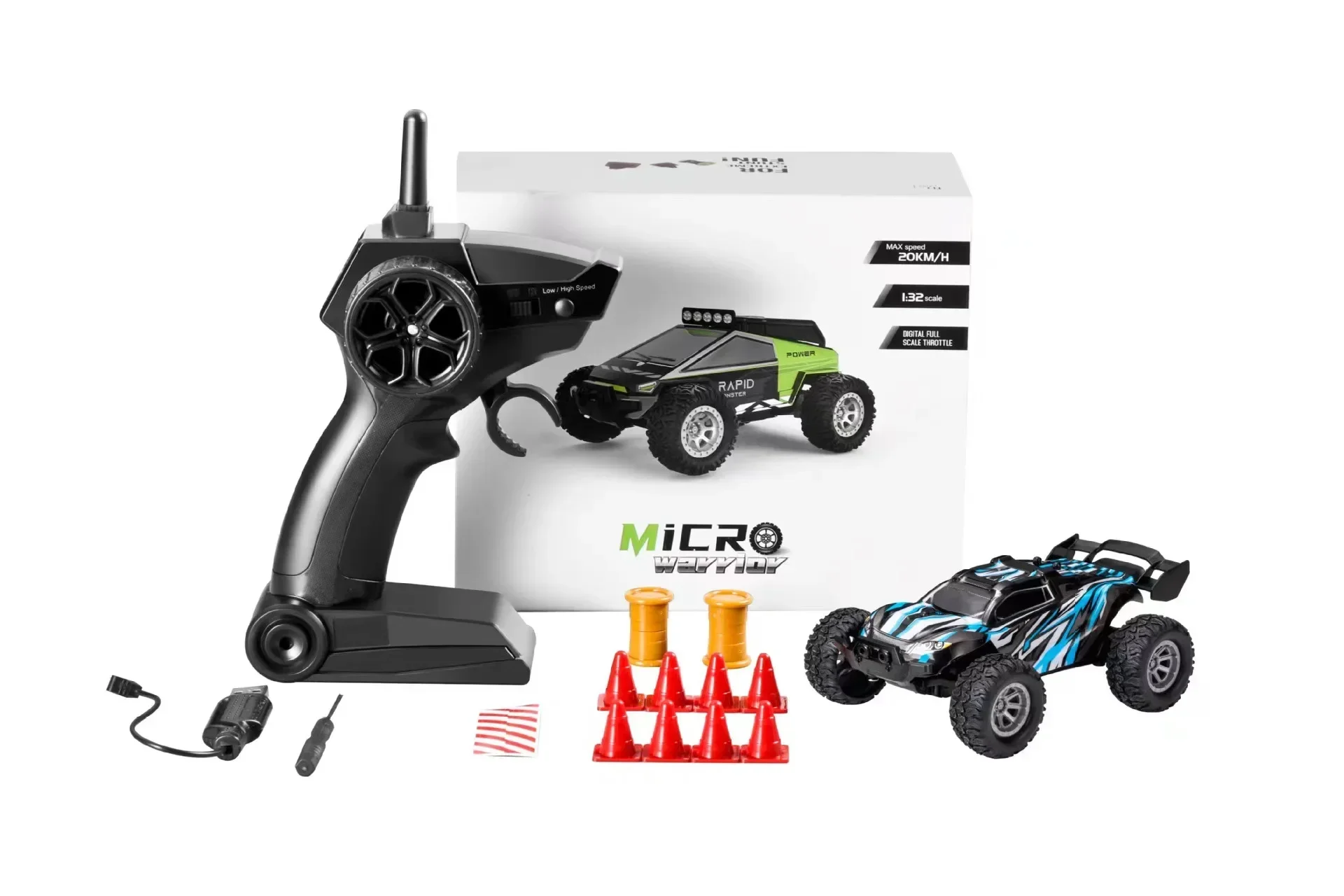 

2.4GHz 1:32 Mini High Speed 20km/h RC Car Dual Speed Adjustment Indoor Mode/ Professional Mode Travel Off-Road RC Cars Toys Gift