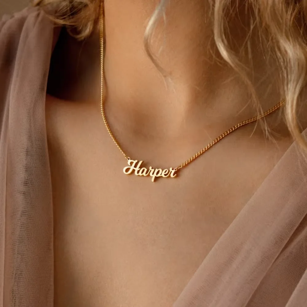 

Customize Unique And Personalized Name Necklaces. Stainless Steel Jewelry Name Necklace. Ladies' Jewelry