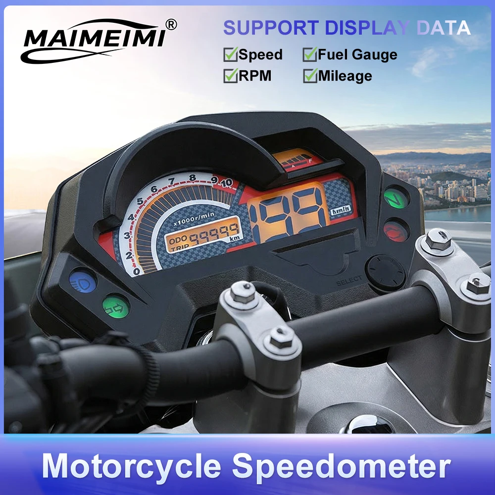 

Motorcycle Digital Speedometer Tachometer LCD Display For Yamaha FZ16 FZ 2.0 FZ S FZ V1 Fazer Meter Gauge Cafe Racer Dashboard