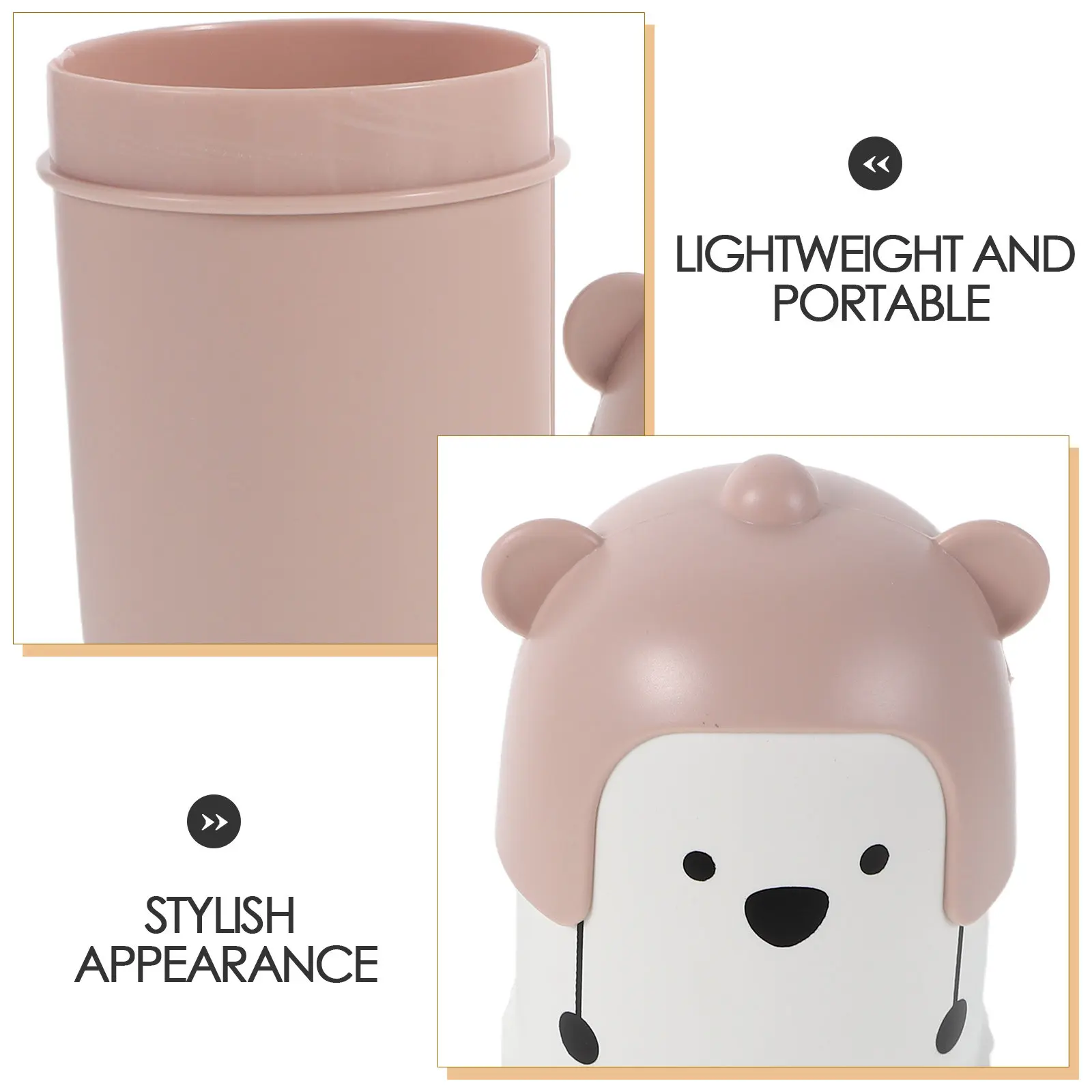 Travel Toothbrush Case Portable Toothbrush and Toothpaste Box Lightweight Waterproof Rinsing Cup Holder for Vacations Outdoor