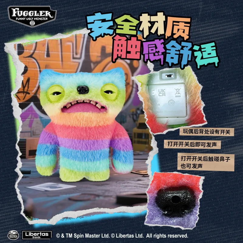 Fuggler Fart Face Doll Fart Sound Series Зубы Монстр Уродливый Kawaii Мультфильм Мягкая плюшевая кукла Игрушка Chlidren Забавные рождественские подарки