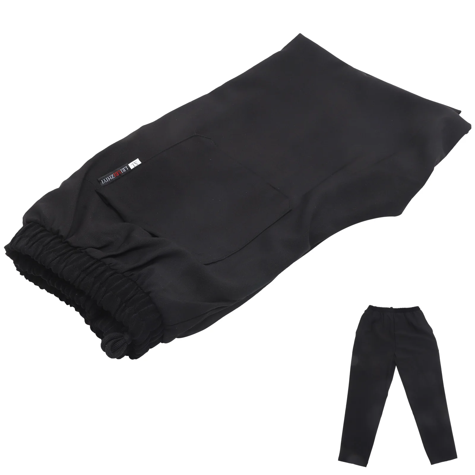 

Breathable Chef Black for Men Chef Uniform Restaurant Clothes Working Wear Loose Pants Canteen Canteen Uniform
