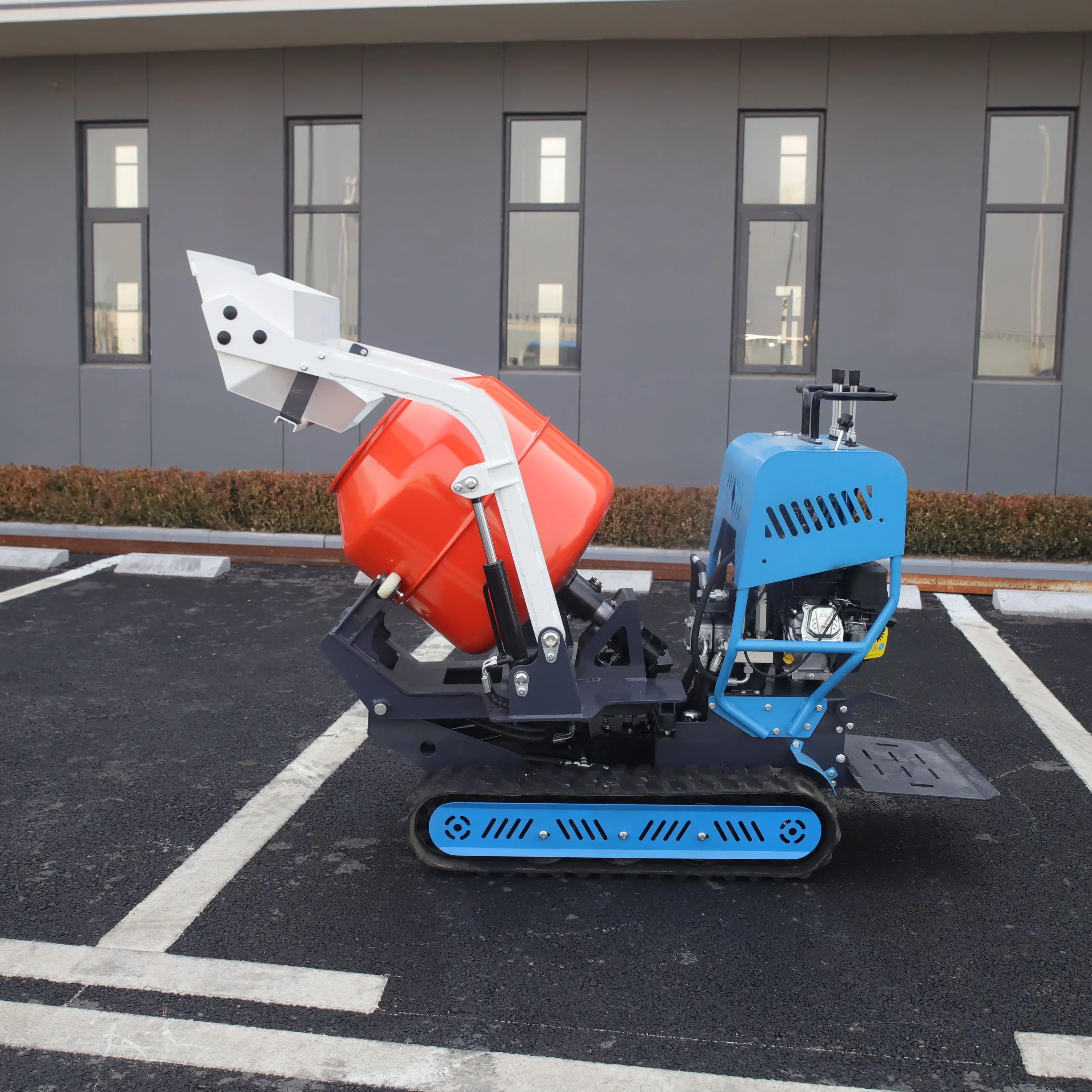 Betonmixer 800kg Hoge Vermogen Mini Dumper Aangepast Gratis Verzending Kleine Rups Dumper 1000 KG Elektrische Dumper Truck Yanmar