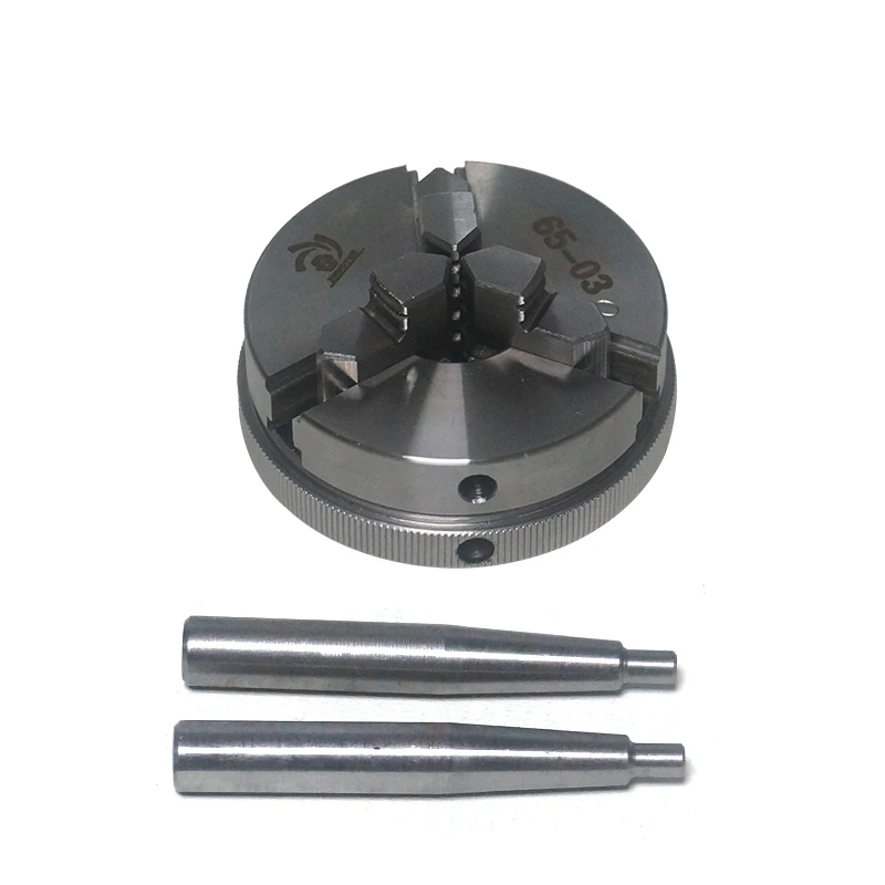 3Jaws 4 Jaws Wood Lathe Chuck 50/65/80/90/125mm Manual Chuck Self-centering DIY Metal Wood Lathe Tools