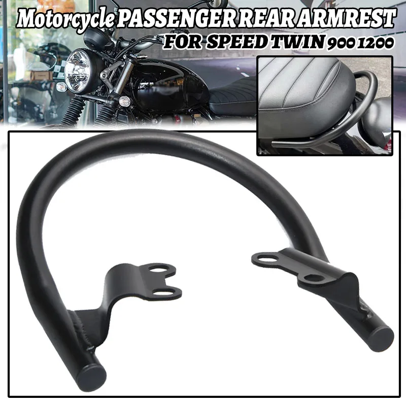 

Motorcycle Rear Passenger Grab Handles Seat Armrest luggage Rack For Triumph Street Speed Twin Scrambler 900 1200 2019-2022 2023