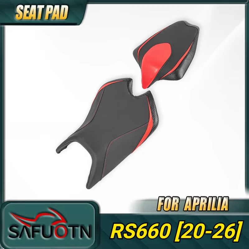 WOLFLINE Front Driver Seat for Aprilia RS 660 2020 2021 2022 2023 2024 2025 2026 Rear Passenger Seat Cushion Comfort Upgrade