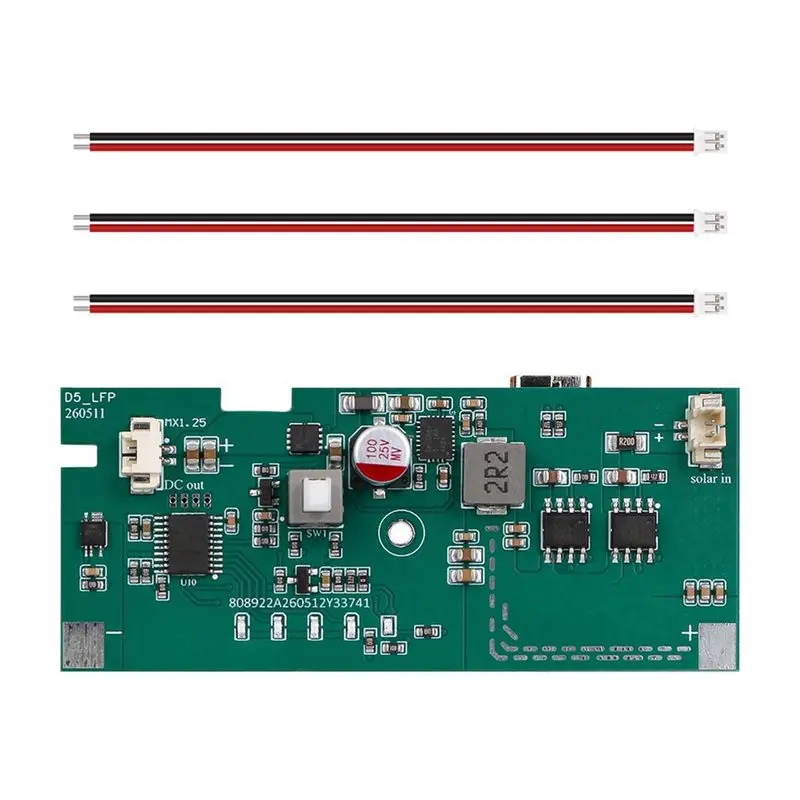 DTA4-Lithium Lifepo4 Battery Module D5 Solar Panel PCB Board Solar Controller Output 12V