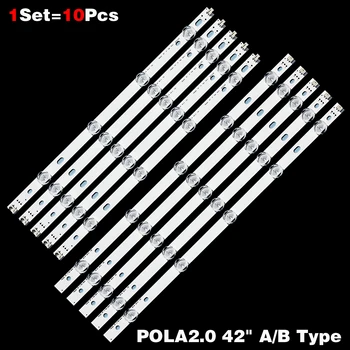 10 قطعة شرائط الإضاءة الخلفية LED لـ INNOTEK POLA2.0 42 