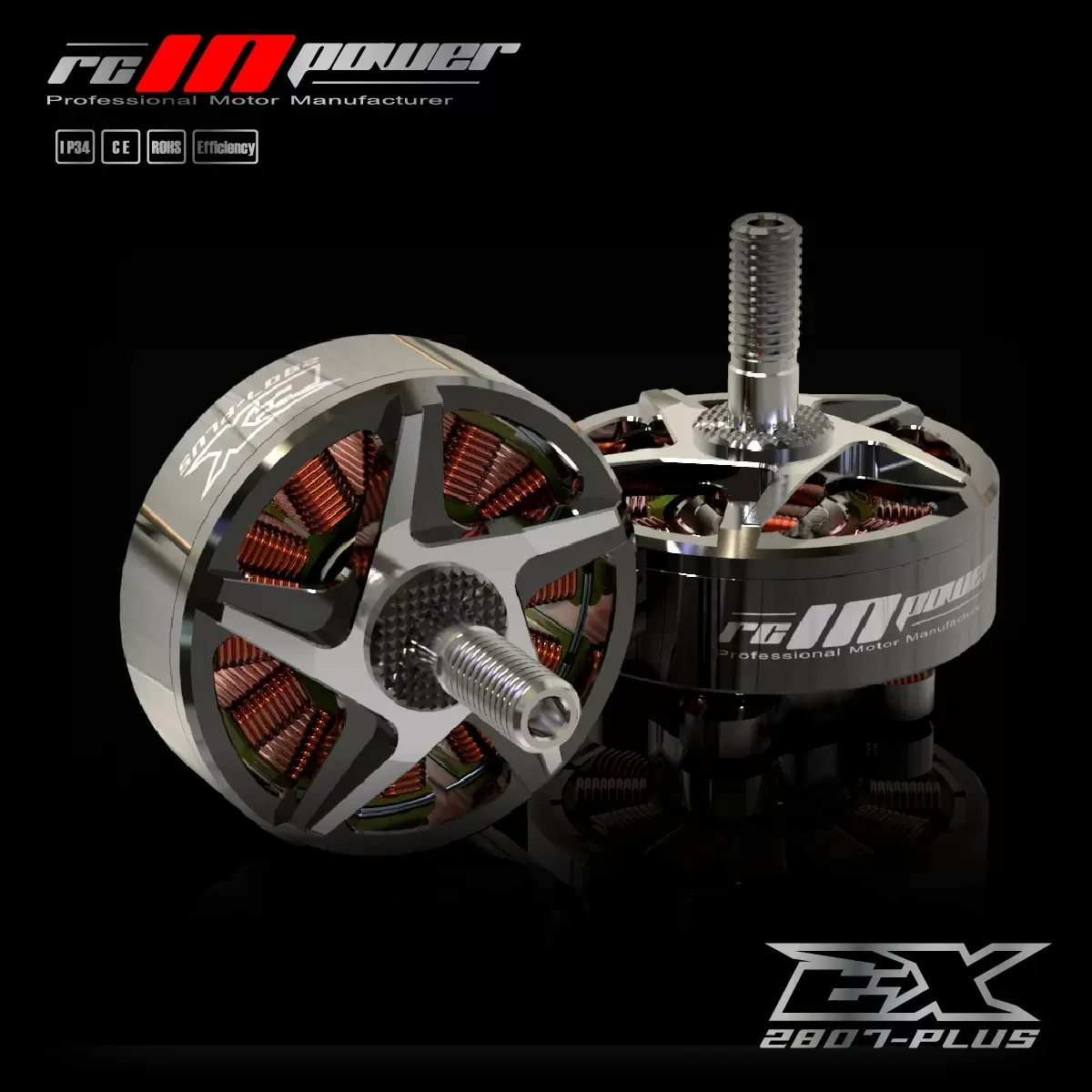 RCINPOWER EX2807 2807 1300KV 4-6S Lipo Brushless Motor for 6-7Inch Large load RC FPV Drone