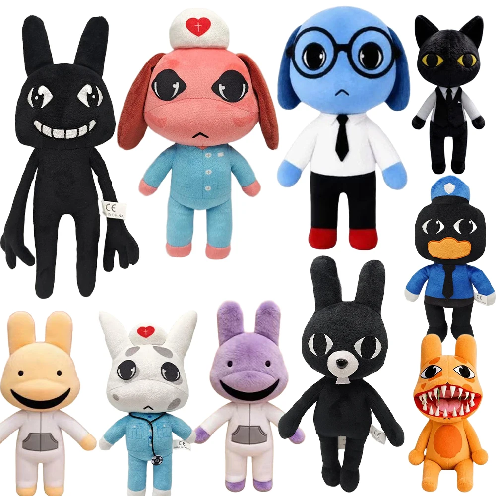 Peluche Animal Hospital : Anomalies du jeu d'horreur Animal Hospital – Chat, Chien, Pingouin, Lapin – Cadeaux d'anniversaire Animal Hospital ! !