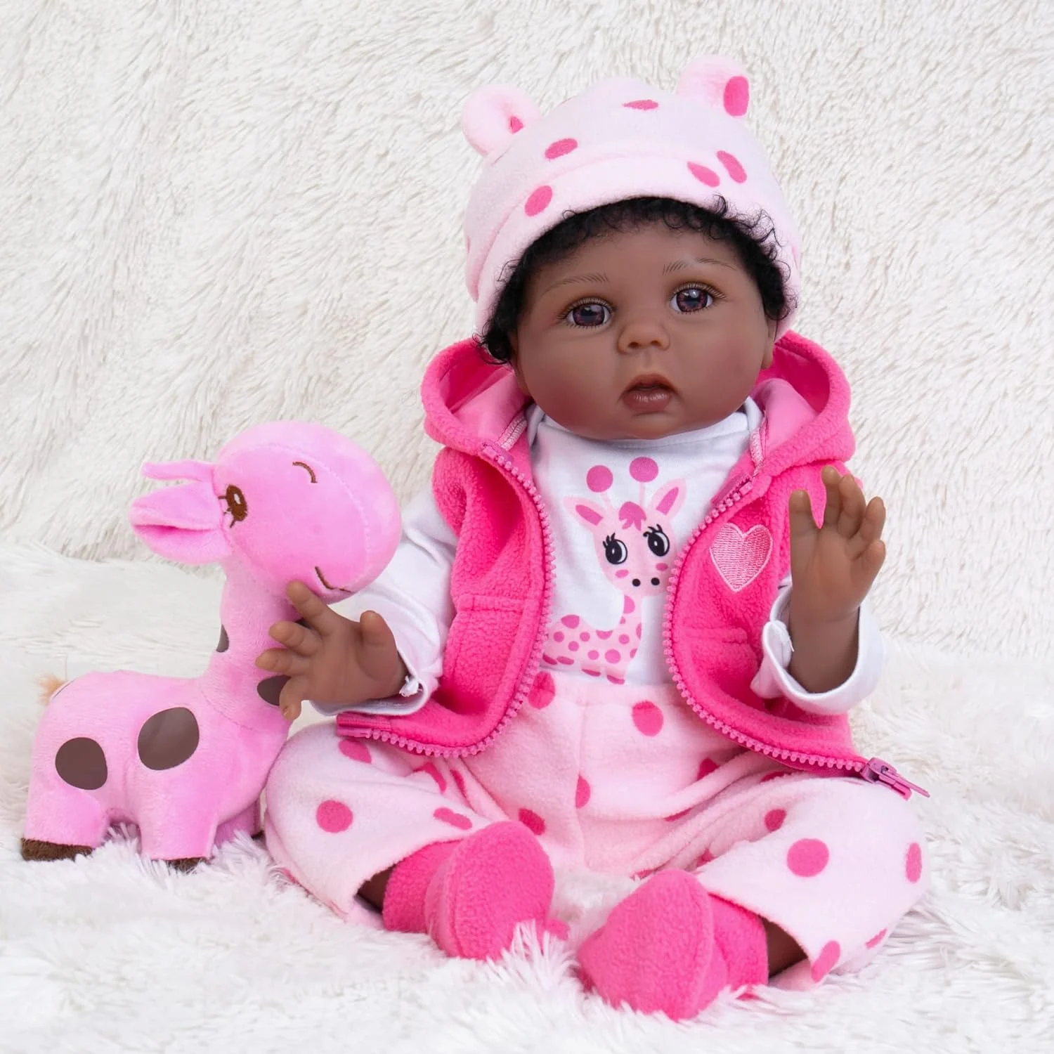 

Reborn Baby Doll -20 inch cute and soft vinyl realistic baby doll with complete accessories, perfect for hugging, playing, and gifting, suitable for children over 3 years old