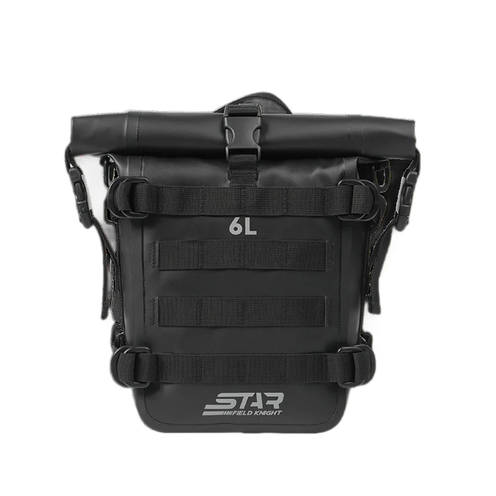 SFK White Motorcycle Bumpers Bag 6L Waterproof Side Frame Pack Crash Bar Package Universal Motorbike Riding Tools Storage Bag