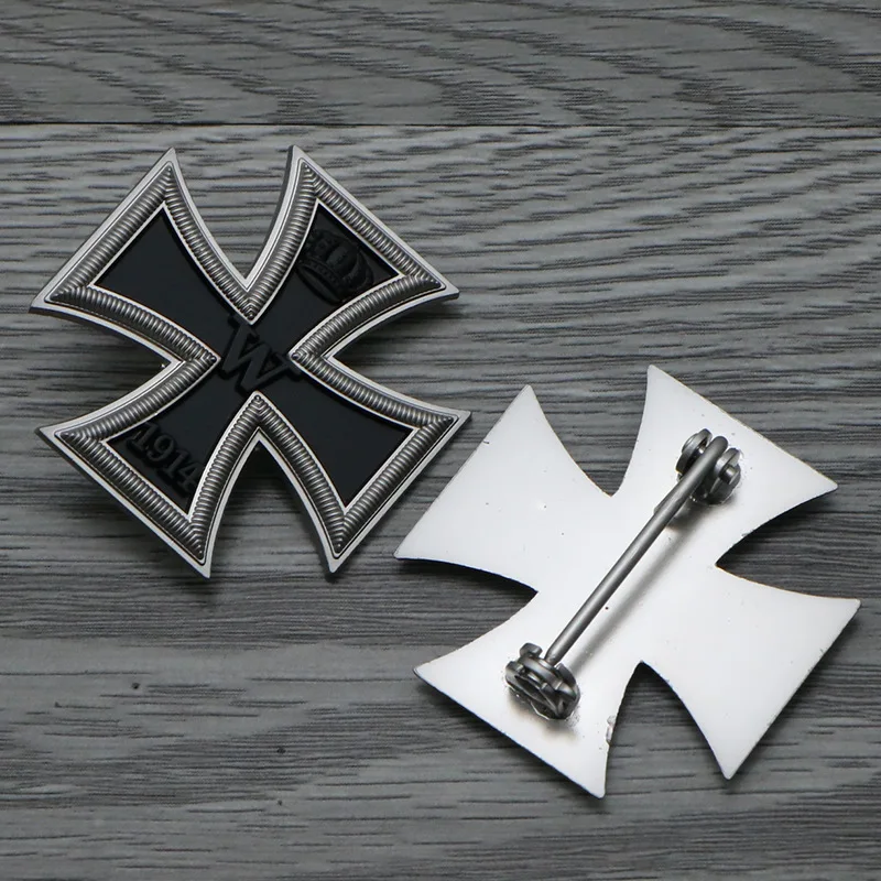 German Badge Iron Cross Emblem 1914 Pins Prussian Commemorative Medal Knight Cross Brooch