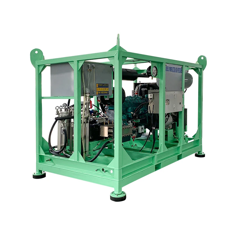 1500 BAR 42 LPM Diesel Cold Water Ultra High Pressure Cleaner | BTHKQ Series Industrial Heavy Duty Hydro Jet Cleaning