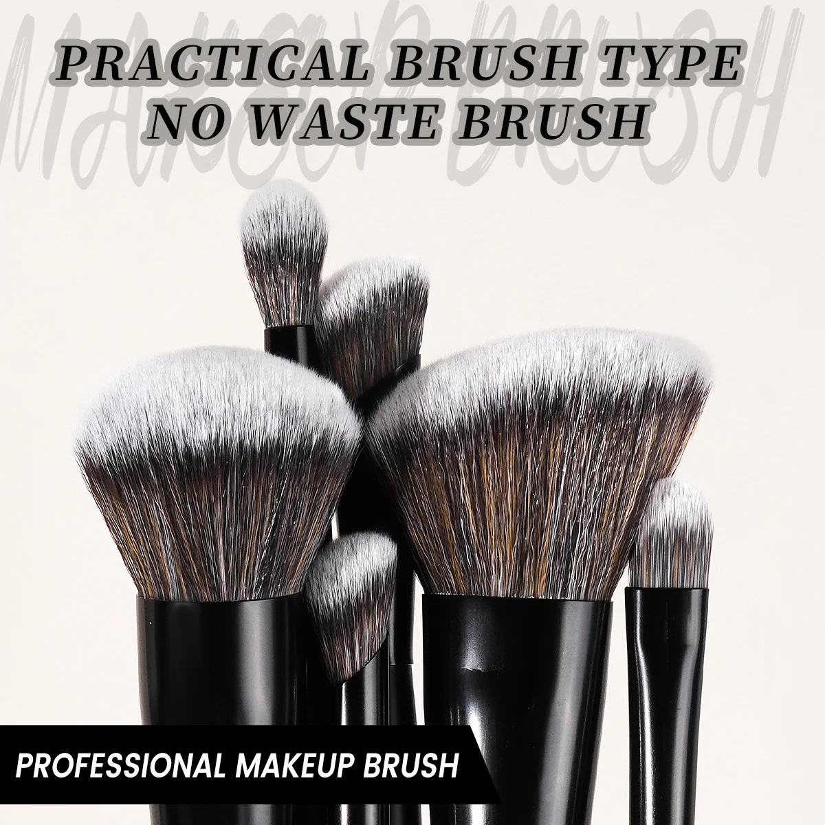 MAANGE 7 個プロフェッショナルデュアルエンドメイクブラシソフト密な髪ファンデーションパウダーブラッシュアイシャドウメイクアップアクセサリーギフト