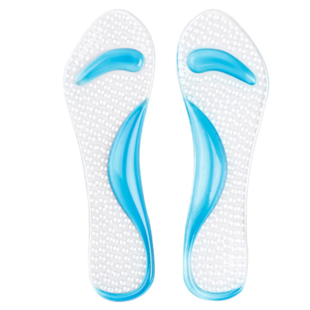 

Gel Arch Support Pads Comfortable Insoles Self-Adhesive Reusable Metatarsal Cushions For High Heels Transparent Foot Care