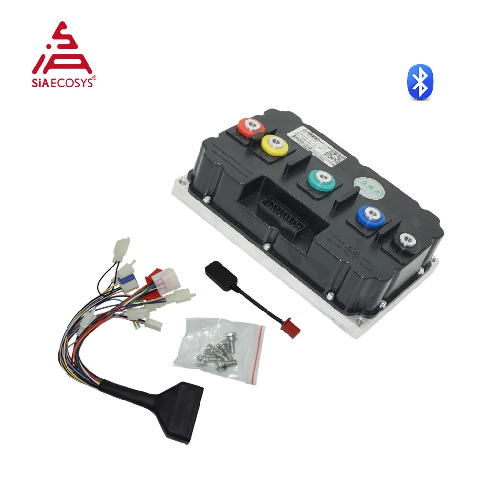 QSMOTOR 180 8000W 72V 90H Encoder Mid Drive Motor Conversion Kit With Fardriver ND721200 Controller