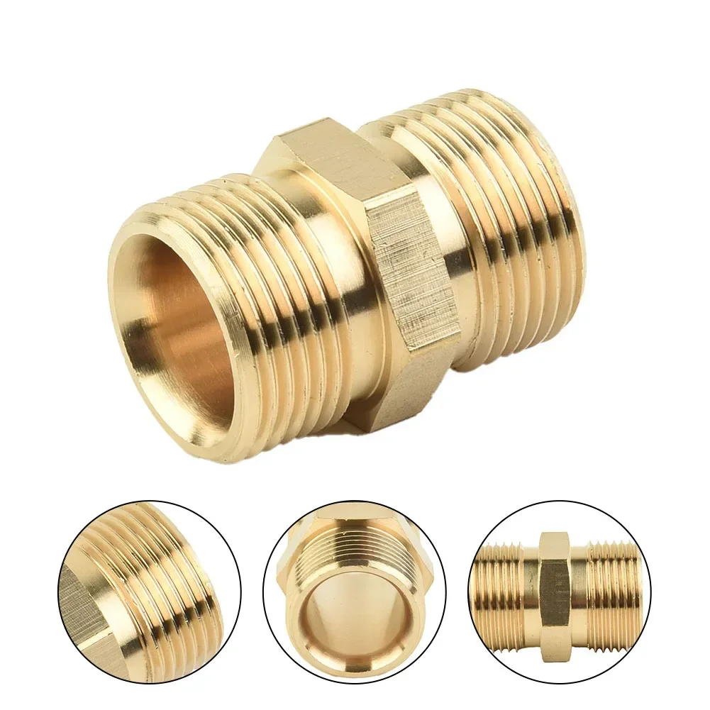 

Brass High Pressure Washer Swivel Joint Connector Hose Fitting M22 15mm Thread Degree Rotation Hose Sprayer Connector