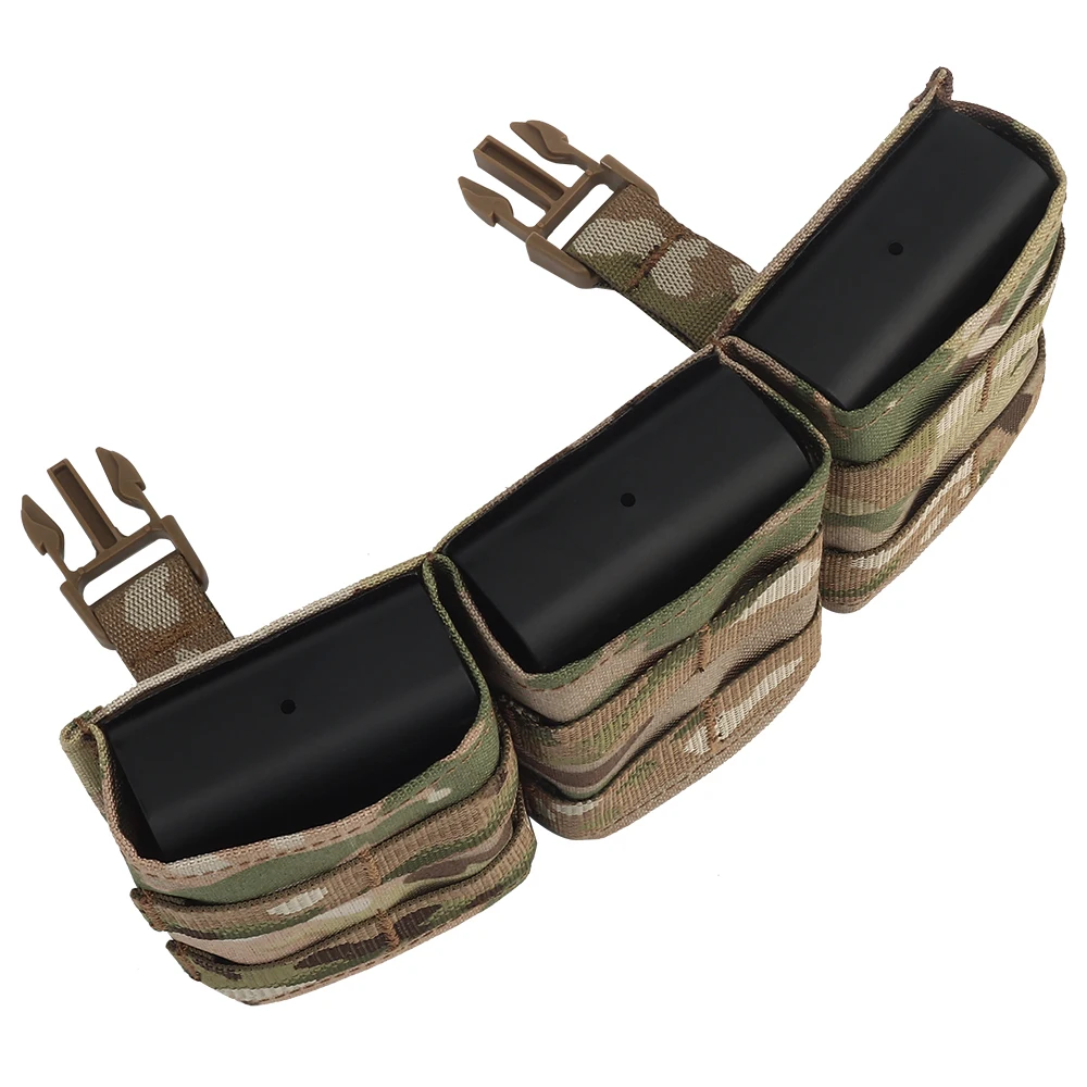 Tactical Medium Plate Carrier Front Panels Magazine Pouch 7.62 Triple Kywi Insert Molle QD Hook Loop M4 Airsoft Paintball Bag