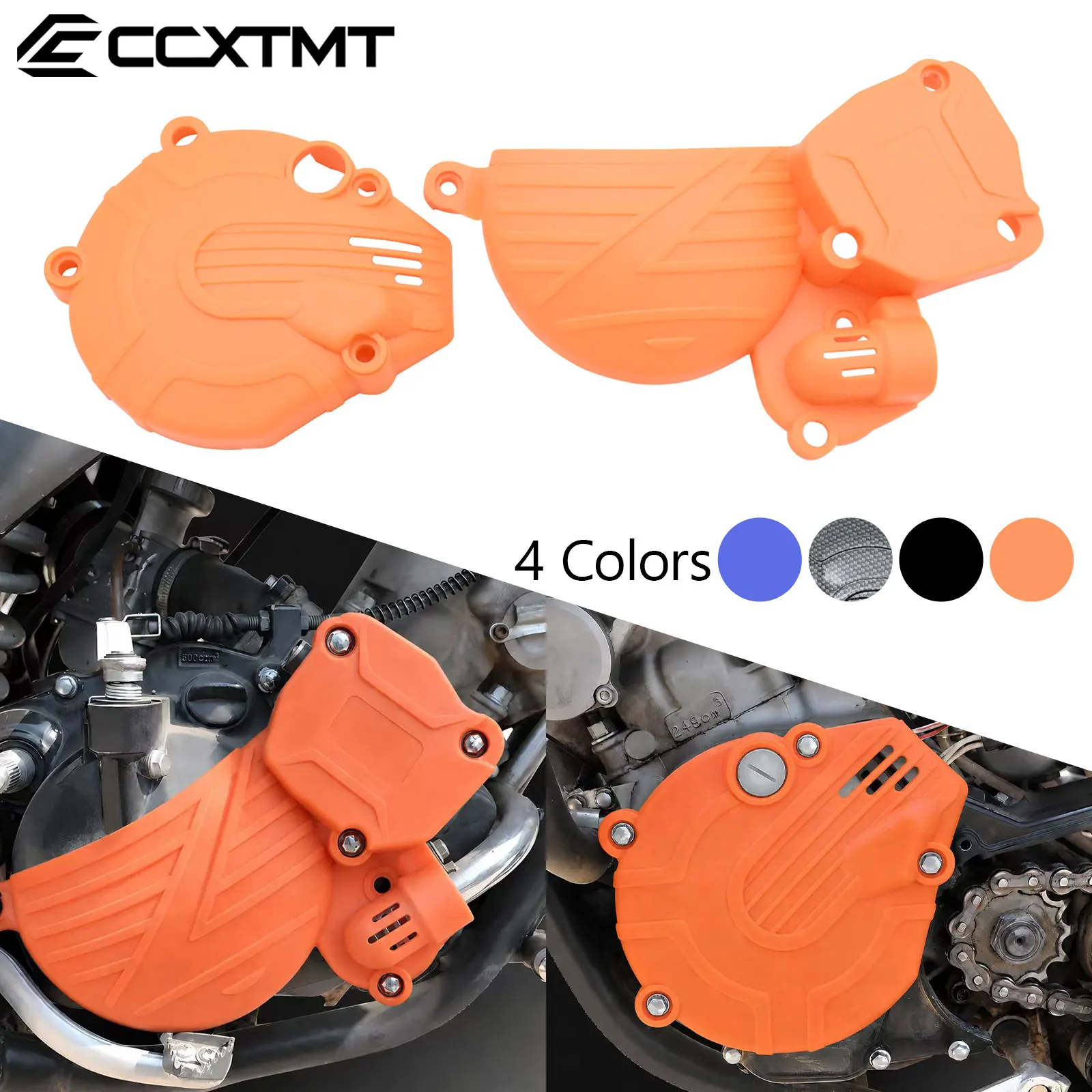 For Yamaha DT230 Loncin MT250 GPX TSE250R Kayo KT250  Hengjian HJ250 2T Plastic Ignition Protector Clutch Guard Water Pump Cover