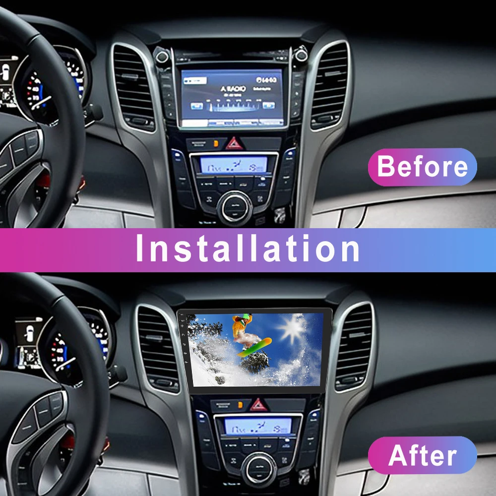 Podofo 4G WIFI أندرويد راديو السيارة التلقائي لشركة هيونداي I30 2011-2015 اللاسلكية Carplay نظام تحديد المواقع والملاحة سيارة مشغل وسائط متعددة DSP FM/RDS